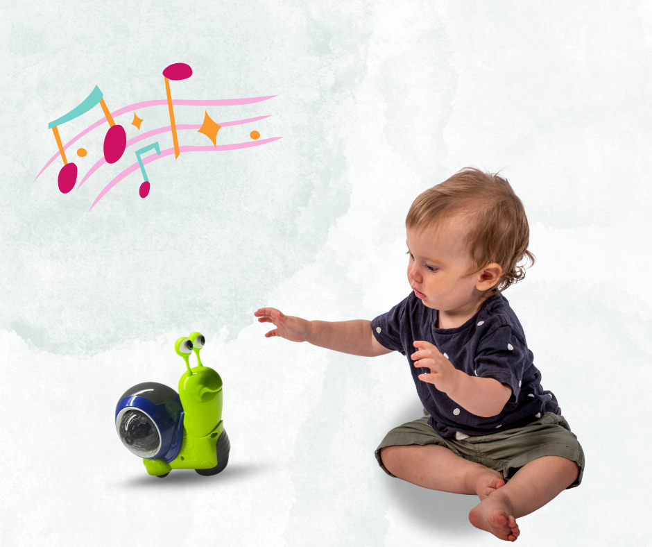 Judanti muzikinė sraigė su šviesos efektais