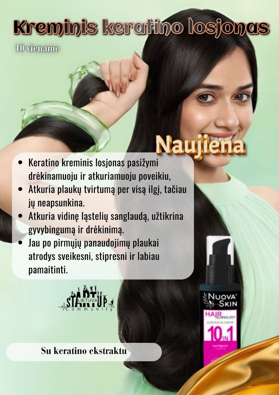 Nuova Skin Kreminis Keratino Losjonas 10 in 1 , 100ml