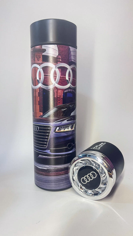 Termosas su temperatūros rodymu ir auto kvapukas