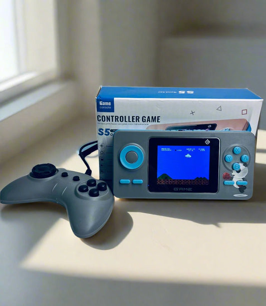 Mini retro žaidimų konsolė (pilka)