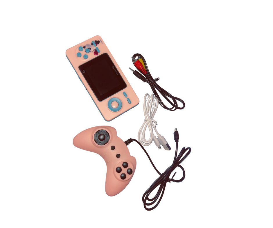 Mini retro žaidimų konsolė (rožinė)